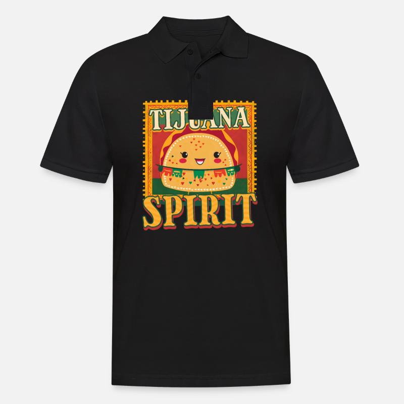 Tijuana Tijuana Geist - Männer Poloshirt - Schwarz