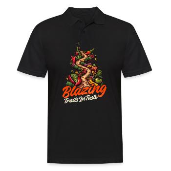 L’aficionado de la sauce piquante ouvre la voie au goût - Polo Homme - noir - Devant - Kai (181cm)
