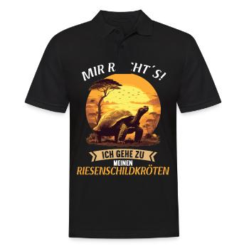 Tortues géantes Tortue géante - Polo Homme - noir - Devant - Kai (181cm)