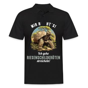 Tortues géantes Tortue géante - Polo Homme - noir - Devant - Kai (181cm)