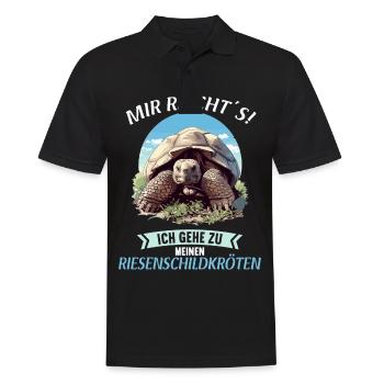 Tortues géantes Tortue géante - Polo Homme - noir - Devant - Kai (181cm)
