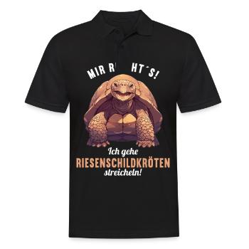 Tortues géantes Tortue géante - Polo Homme - noir - Devant - Kai (181cm)
