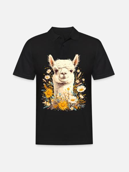 Alpaca Alpacas Alpaca - Men's Polo Shirt - black