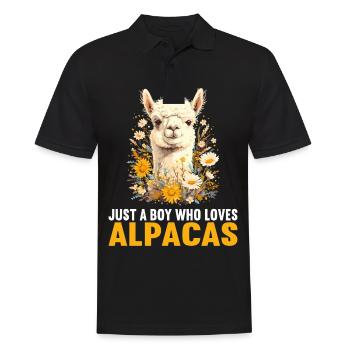 Alpaga Alpagas Alpaga - Polo Homme - noir - Devant - Kai (181cm)