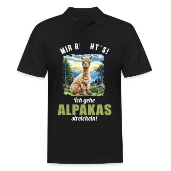 Alpaga Alpagas Alpaga - Polo Homme - noir - Devant - Kai (181cm)