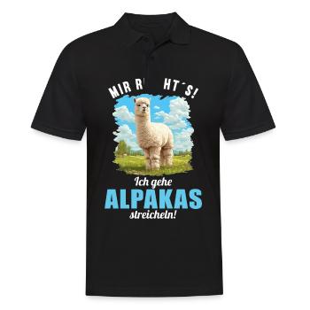 Alpaga Alpagas Alpaga - Polo Homme - noir - Devant - Kai (181cm)