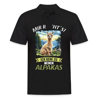 Alpaga Alpagas Alpaga - Polo Homme - noir - Devant - Kai (181cm)