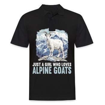 Alpine Goat Bergziegen Bergziege - Männer Poloshirt - Schwarz - Vorne - Kai (181cm)