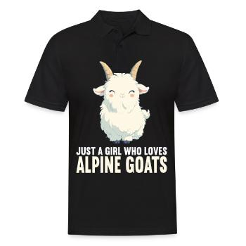 Alpine Goat Bergziegen Bergziege - Männer Poloshirt - Schwarz - Vorne - Kai (181cm)