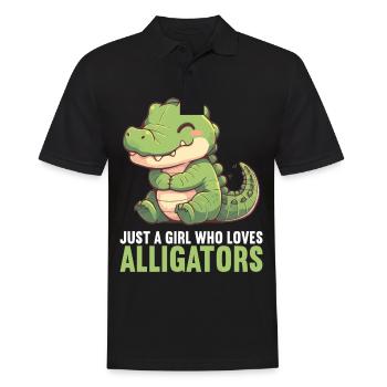 Alligatoren Alligator - Männer Poloshirt - Schwarz - Vorne - Kai (181cm)
