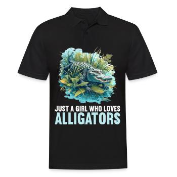Alligatoren Alligator - Männer Poloshirt - Schwarz - Vorne - Kai (181cm)
