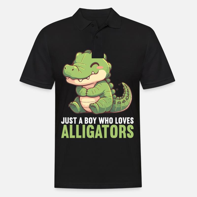 Alligatoren Alligator - Männer Poloshirt - Schwarz