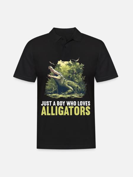 Alligatoren Alligator - Men's Polo Shirt - black