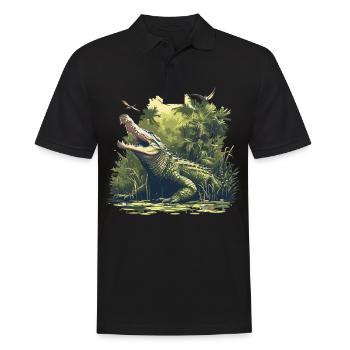 Alligatoren Alligator - Polo Homme - noir - Devant - Kai (181cm)