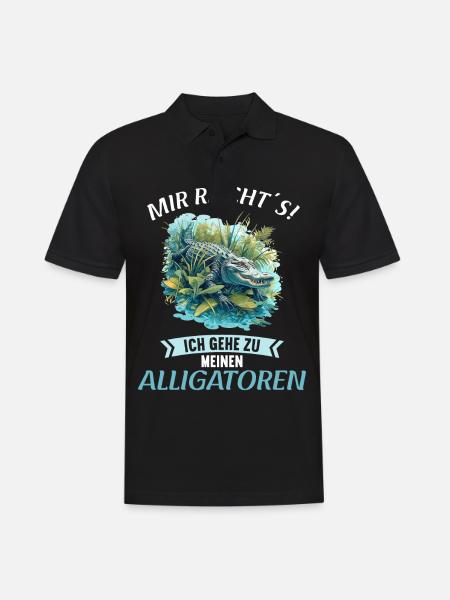 Alligatoren Alligator - Men's Polo Shirt - black