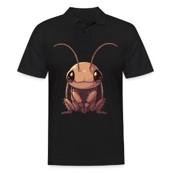 Cockroach Kakerlaken Kakerlake - Männer Poloshirt - Schwarz - Vorne - Kai (181cm)