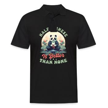 Chinese Half Chinese Better Than None - Men's Polo Shirt - black - Front - Kai (181cm)