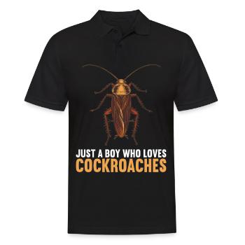 Cockroach Kakerlaken Kakerlake - Männer Poloshirt - Schwarz - Vorne - Kai (181cm)