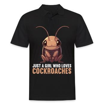 Cockroach Kakerlaken Kakerlake - Männer Poloshirt - Schwarz - Vorne - Kai (181cm)