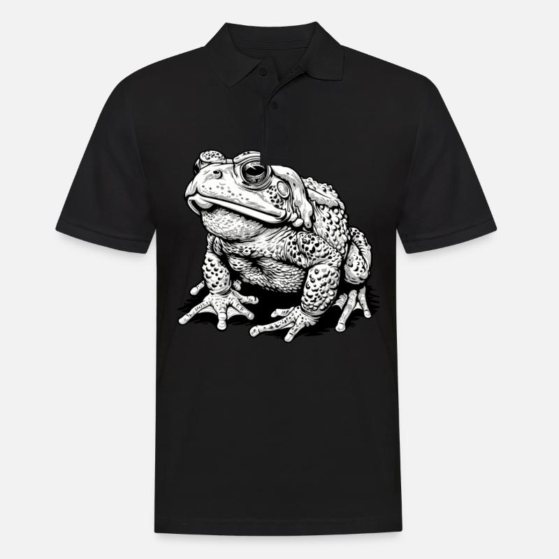 Toad Kröten Kröte - Männer Poloshirt - Schwarz