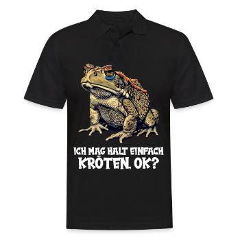 Toad Toads Toad - Men's Polo Shirt - black - Front - Kai (181cm)