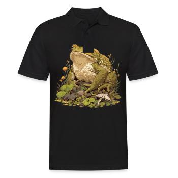 Toad Toads Toad - Men's Polo Shirt - black - Front - Kai (181cm)