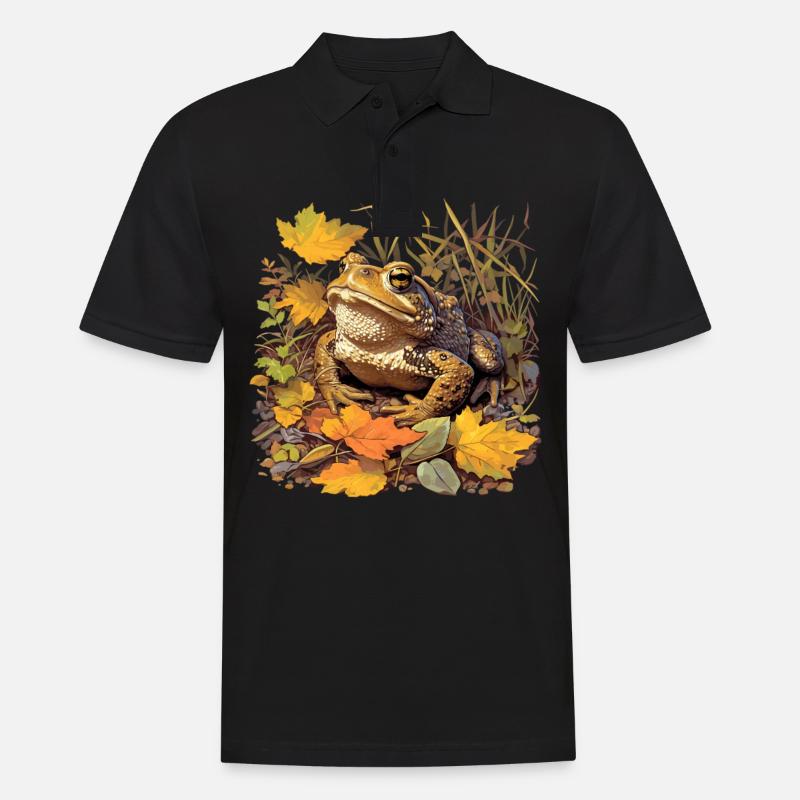 Toad Kröten Kröte - Männer Poloshirt - Schwarz