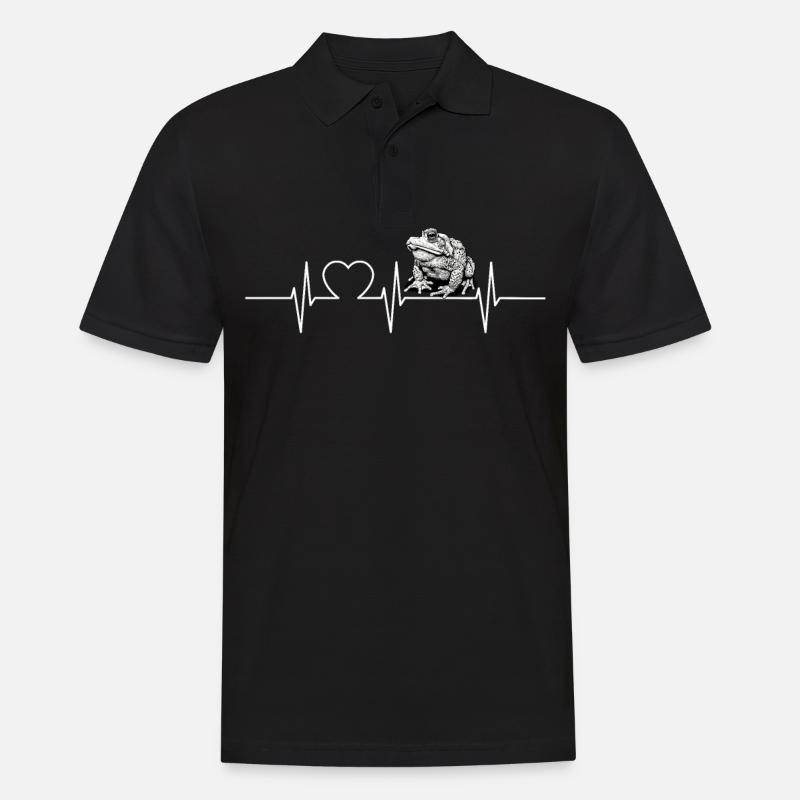 Toad Kröten Kröte - Männer Poloshirt - Schwarz