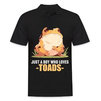 Toad Toads Toad - Men's Polo Shirt - black - Front - Kai (181cm)