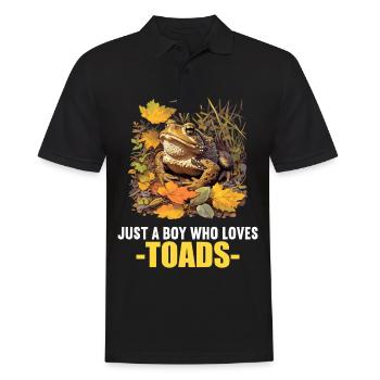 Toad Toads Toad - Men's Polo Shirt - black - Front - Kai (181cm)