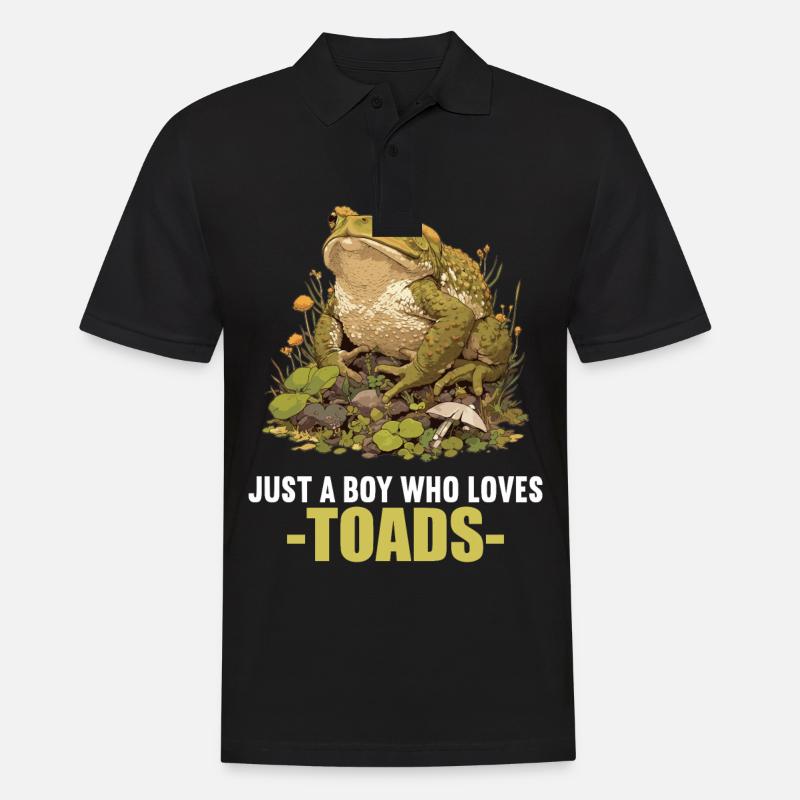 Toad Kröten Kröte - Männer Poloshirt - Schwarz