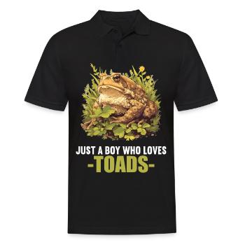 Toad Toads Toad - Men's Polo Shirt - black - Front - Kai (181cm)