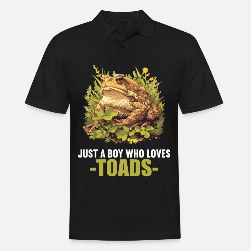 Toad Kröten Kröte - Männer Poloshirt - Schwarz