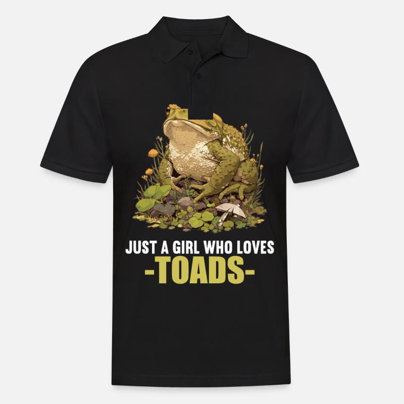 Toad Kröten Kröte - Männer Poloshirt - Schwarz