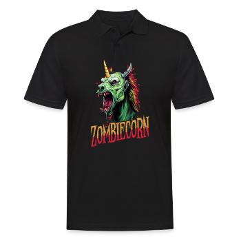 Licorne d’Halloween Zombiecorn - Polo Homme - noir - Devant - Kai (181cm)