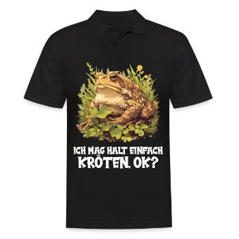 Toad Toads Toad - Men's Polo Shirt - black - Front - Kai (181cm)