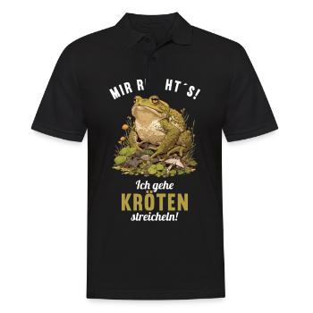 Toad Toads Toad - Men's Polo Shirt - black - Front - Kai (181cm)