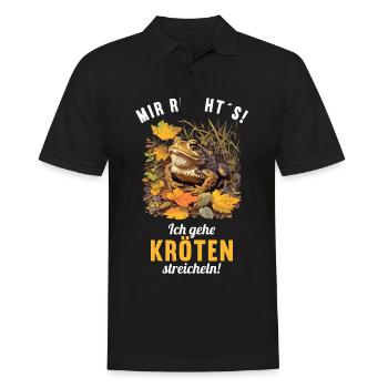 Toad Toads Toad - Men's Polo Shirt - black - Front - Kai (181cm)