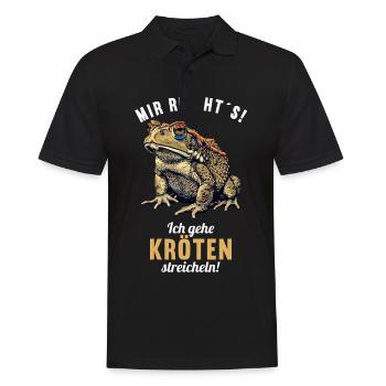 Toad Toads Toad - Men's Polo Shirt - black - Front - Kai (181cm)