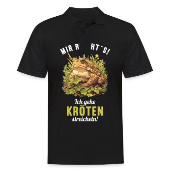Toad Toads Toad - Men's Polo Shirt - black - Front - Kai (181cm)