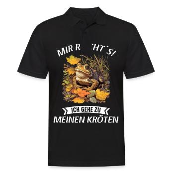 Toad Toads Toad - Men's Polo Shirt - black - Front - Kai (181cm)