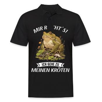 Toad Toads Toad - Men's Polo Shirt - black - Front - Kai (181cm)