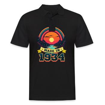 90 ans Fabriqué en 1934 - Polo Homme - noir - Devant - Kai (181cm)