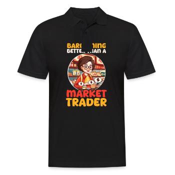 Chinese Mom Bargaining Better Than a Market Trader - Men's Polo Shirt - black - Front - Kai (181cm)