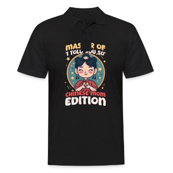 Maman chinoise maîtresse de 'I Told You' - Polo Homme - noir - Devant - Kai (181cm)
