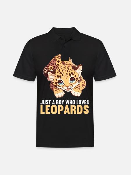 Léopard léopard - Polo Homme - noir