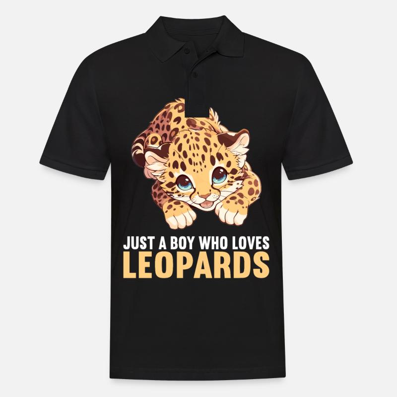 Léopard léopard - Polo Homme - noir