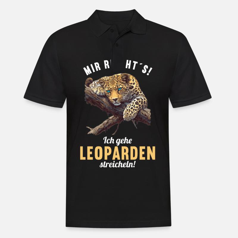 Léopard léopard - Polo Homme - noir