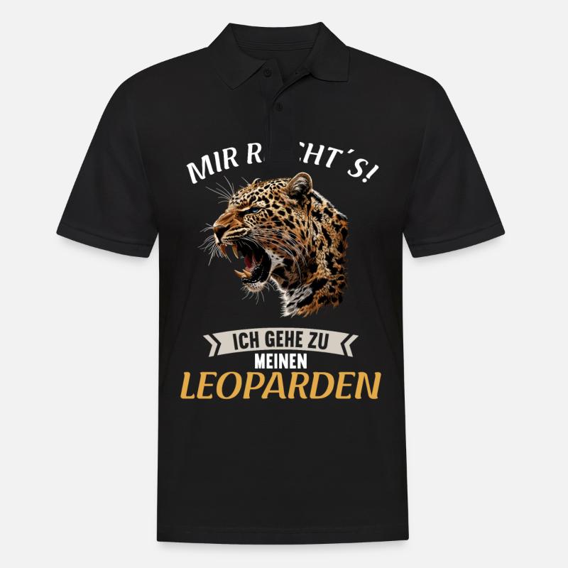 Léopard léopard - Polo Homme - noir