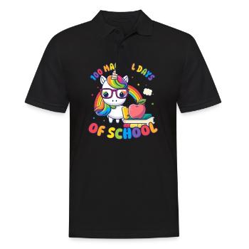 100 Days Of School Teacher Magical Days Of School - Men's Polo Shirt - black - Front - Kai (181cm)